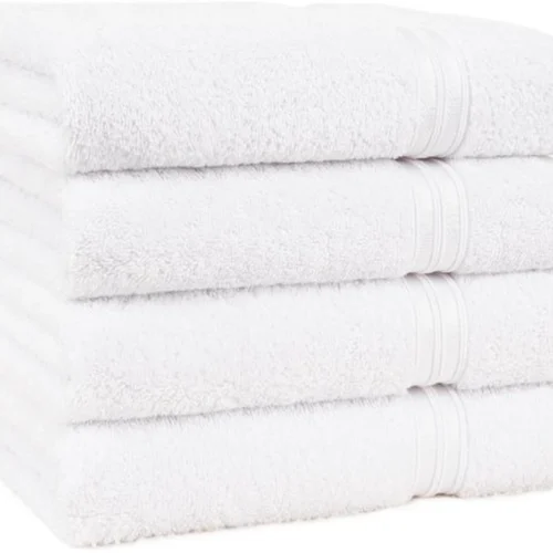 Unyqoos® Set van 4 Luxe Handdoeken voor Dagelijks Comfort en Gemak, 100% Katoen, 50 x 100 cm, Wit
