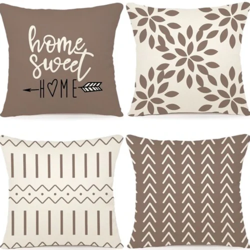 Unyqoos ® Stijlvolle En Moderne Kussenslopen Voor Binnen- En Buitengebruik - Set Van 4, 40 x 40 cm
