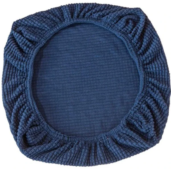 Unyqoos ® Elastische Stoelhoezen voor Bureaustoelen en Eetkamerstoelen in Donkerblauw