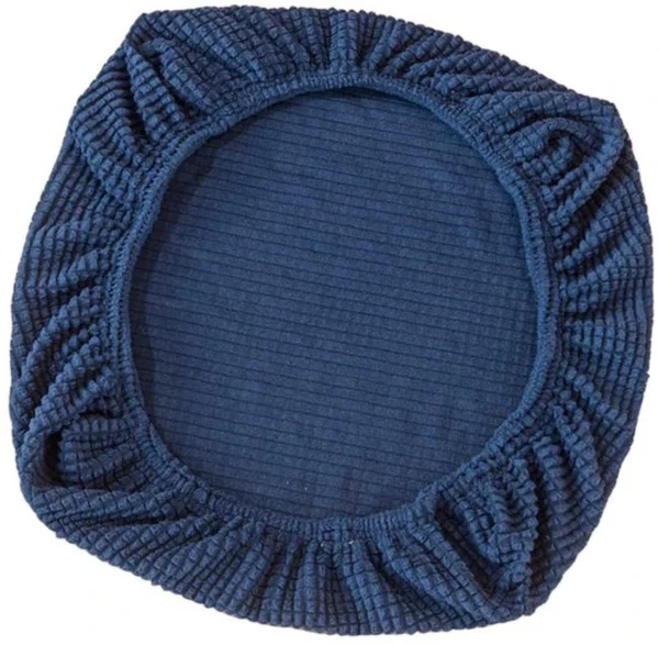 Unyqoos ® Elastische Stoelhoezen voor Bureaustoelen en Eetkamerstoelen in Donkerblauw