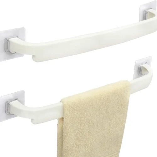 Unyqoos ® Universele Zelfklevende Handdoekhouderset voor Badkamer en Keuken, Zonder Boren