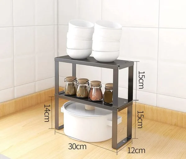 Unyqoos ® Robuuste en Stapelbare Keuken- en Badkamer Organizer voor Optimaal Ruimtegebruik