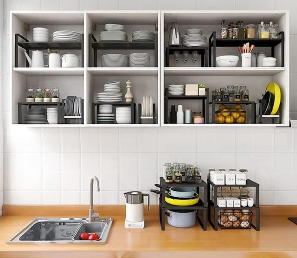 Unyqoos ® Robuuste en Stapelbare Keuken- en Badkamer Organizer voor Optimaal Ruimtegebruik