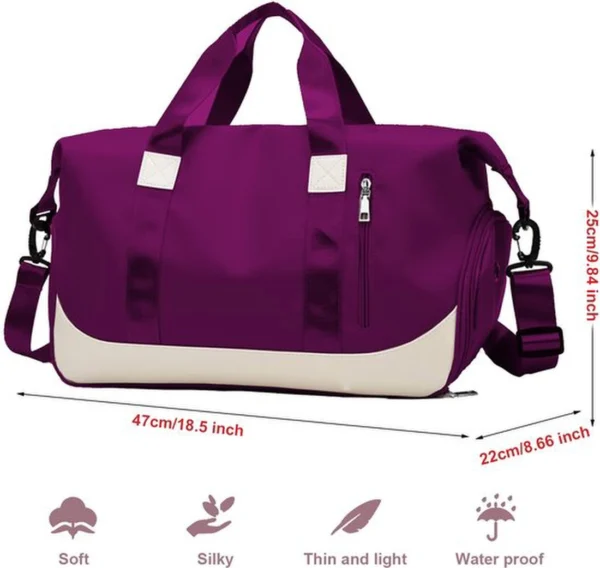 Unyqoos ® Veelzijdige en Ruime Sport- en Reistas met Schoenenvak voor Dames en Heren, Waterdicht en Opvouwbaar