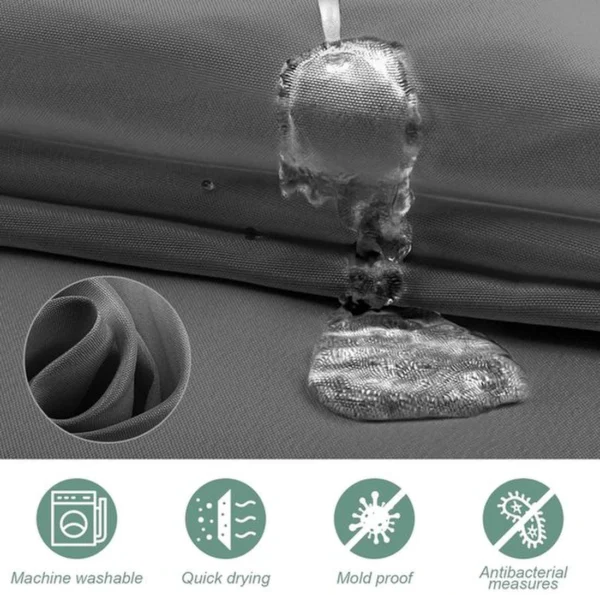 Unyqoos® Douchestijl Verfrisser: Grijs, Wasbaar, Schimmelwerend en Waterafstotend Douchegordijn Set met Ringen