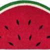 Unyqoos® Unieke Halfronde Deurmat van Kokosvezel met Watermeloenmotief voor Buiten