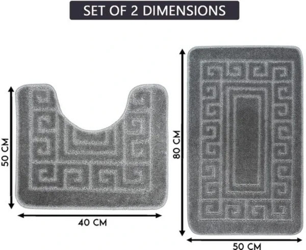 Unyqoos® Binnen- en Buitengebruik Badmatten Set Met Rutschvaste Ondergrond Voor Veiligheid En Comfort