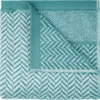 P-87213230260662-20260405182850.webp Unyqoos ® Luxueuze Handdoekenset van 100% Katoen met Elegant Patroon in Oceaangroen en Wit, Set van 3