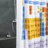 Unyqoos® Stijlvol Waterdicht Douchegordijn met Periodiek Systeem Design voor Badkamer
