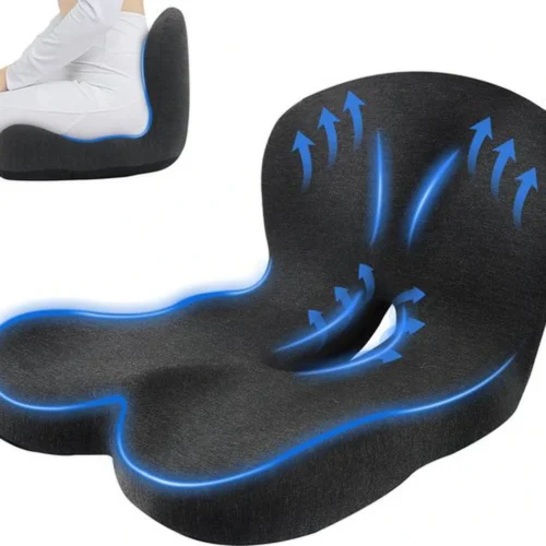 Unyqoos ® Ergonomisch Zitkussen voor Optimale Rugondersteuning en Stressvermindering bij Langdurig Zitten