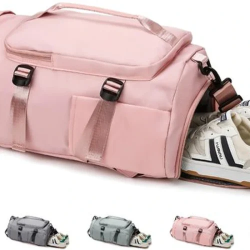 Unyqoos ® Multifunctionele Sport- en Reistas voor Fitness, Reizen en Dagelijks Gebruik met Schoenen- en Natvak