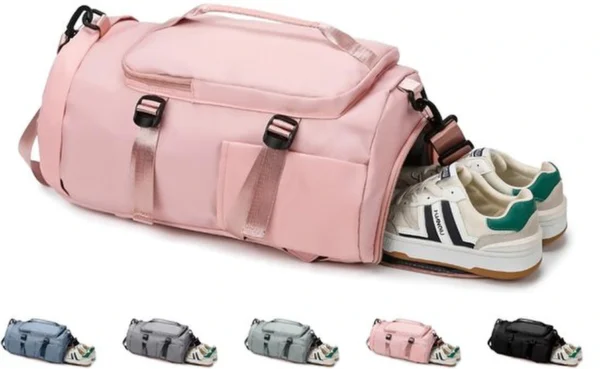 Unyqoos ® Multifunctionele Sport- en Reistas voor Fitness, Reizen en Dagelijks Gebruik met Schoenen- en Natvak