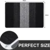 Unyqoos ® Absorberende Antislip Deurmat voor Binnengebruik - Zwart 43 x 76 cm