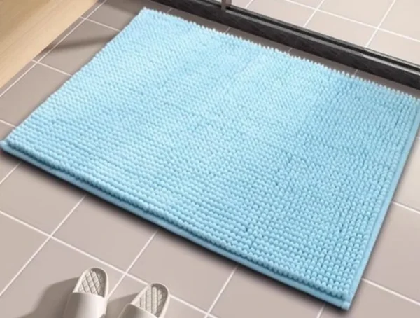 P-87213230271310-20260405134251.webp Unyqoos ® Ultrazachte Chenille Badmat met Antislip, Absorberend en Wasbaar, Blauw, 40 x 60 cm