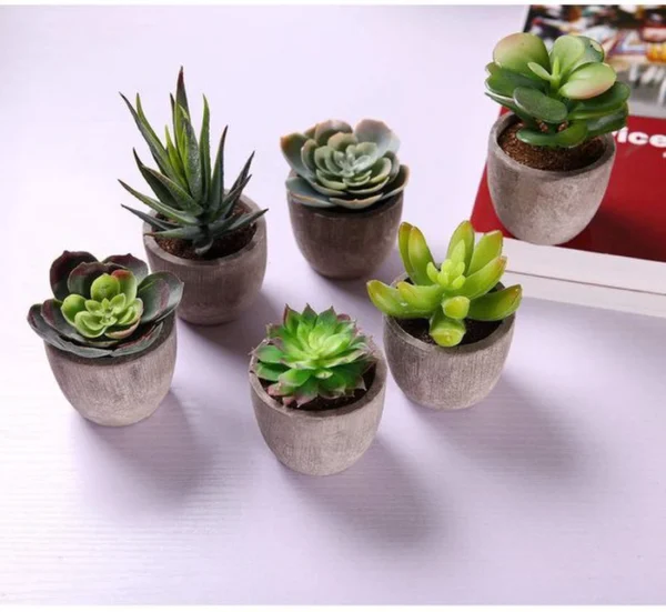 Unyqoos ® Levensechte Sierplanten voor Binnenhuisdecoratie met Onderhoudsvrije Kunstbloemen en Kunstgras