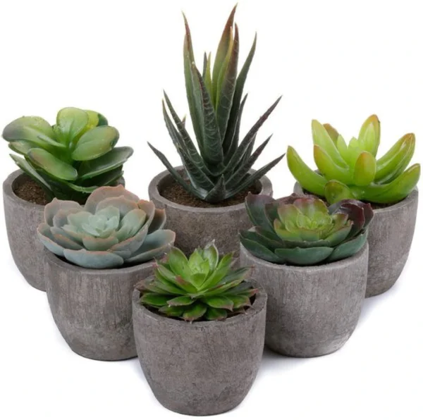 Unyqoos ® Levensechte Sierplanten voor Binnenhuisdecoratie met Onderhoudsvrije Kunstbloemen en Kunstgras