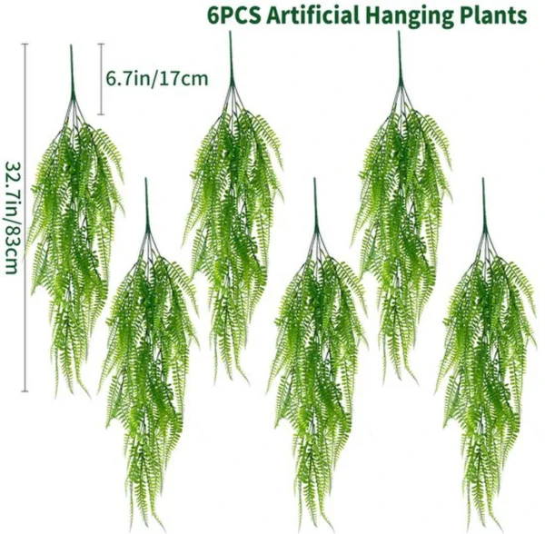 Unyqoos ® Realistische Hangende Groene Bladdecoratie voor Binnen en Buiten - Set van 6 Stuks