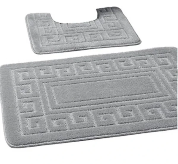 Unyqoos® Binnenhuisdecoratie Antislip Badmatset in Elegante Griekse Stijl met Bad- en WC-mat