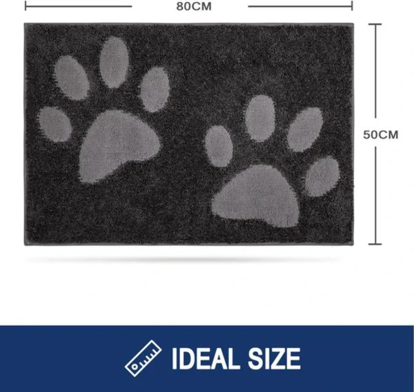 Unyqoos ® Absorberende Wasbare Antislip Deurmat voor Binnen en Buiten, 50 x 80 cm, Geschikt voor Huisdieren