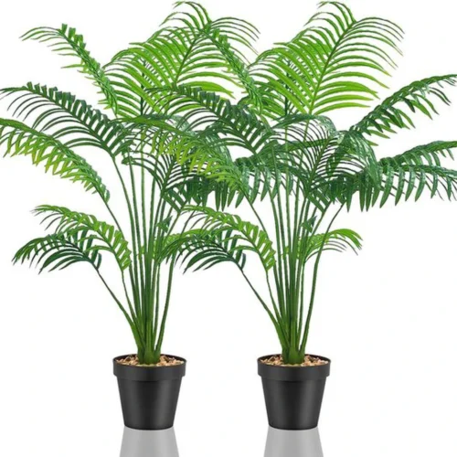 Unyqoos ® Kunstplanten Set voor Binnen- en Buitendecoratie met Realistische Uiterlijk en Onderhoudsgemak