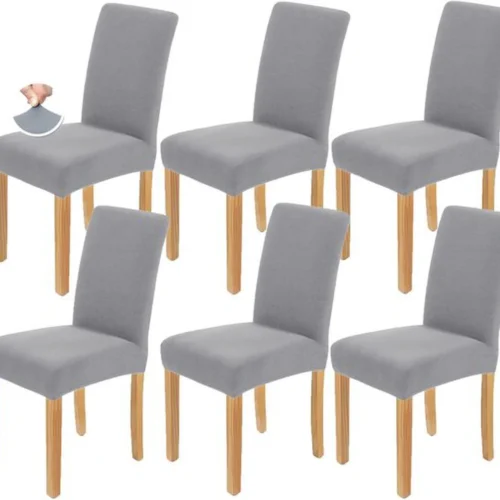 P-87213230298070-20260405184540.webp Unyqoos® Set van 6 Luxe Universele Stoelhoezen voor Diverse Gelegenheden