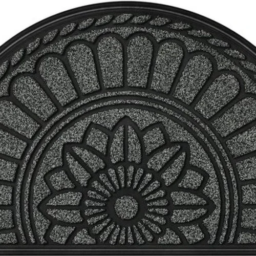 Unyqoos ® Antislip Vuilvangmat met Robuuste Rubberen Coating voor Buiten en Binnen, 45 x 75 cm, Grijs