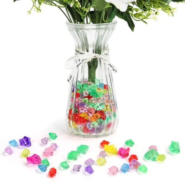 Unyqoos ® Kleurrijke Acryl Glitterstenen Set voor Creatieve Decoraties en Vakmanschap
