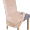 Unyqoos ® Hoogwaardige Zachte Stoelhoezen voor Eetkamerstoelen met Perfecte Pasvorm en Modern Design - Set van 2 in Beige