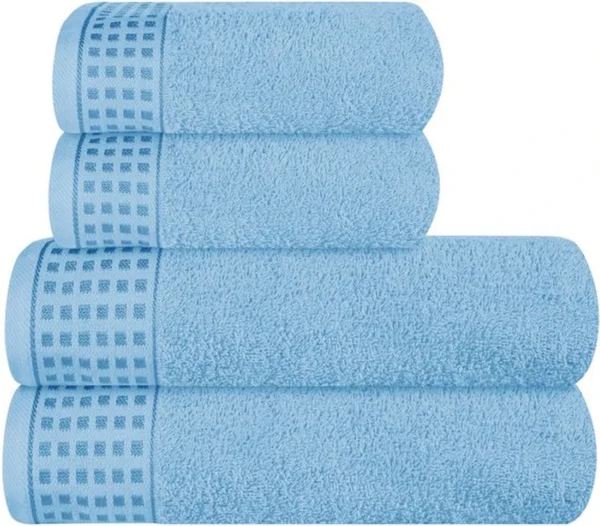 Unyqoos ® Ultrazachte Handdoekenset van 4 Stuks met Grote Badhanddoeken voor Dagelijks Comfort