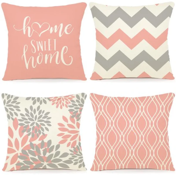P-87213230319540-20260406110355.webp Unyqoos ® Set van 4 Decoratieve Kussenhoezen met Geometrisch Ontwerp voor Binnen- en Buitengebruik