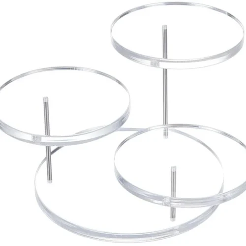 Unyqoos ® Transparante Drie-Lagen Displaystandaard voor Sieraden en Verzamelobjecten