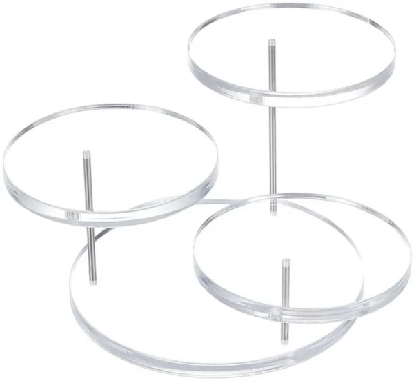 Unyqoos ® Transparante Drie-Lagen Displaystandaard voor Sieraden en Verzamelobjecten