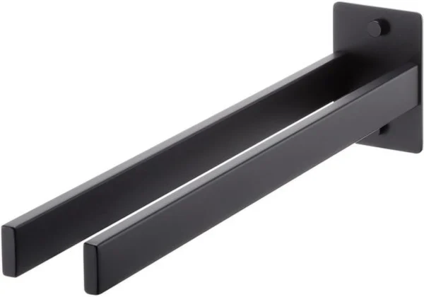 Unyqoos ® Stijlvolle en Ruimtebesparende Handdoekhouder met Dubbele Arm voor Badkamer en Keuken, 38 cm