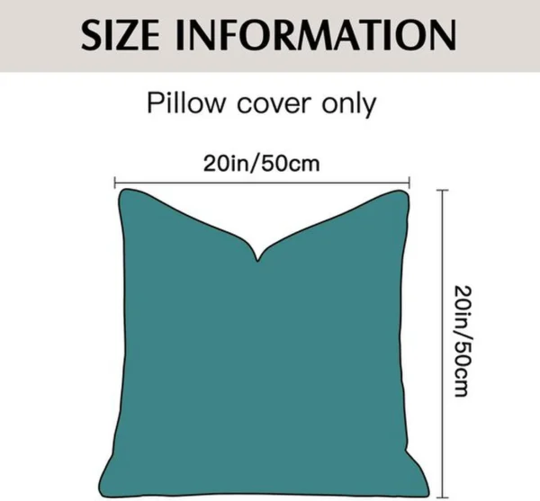 P-87213230339891-20260406110859.webp Unyqoos® Set van 2 Luxe Linnen Kussenslopen voor Sierkussens in Turquoise, 50 x 50 cm