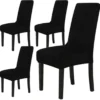 Unyqoos ® Set van 4 Luxe Fluwelen Stoelhoezen voor Diverse Gelegenheden en Stoeltypes