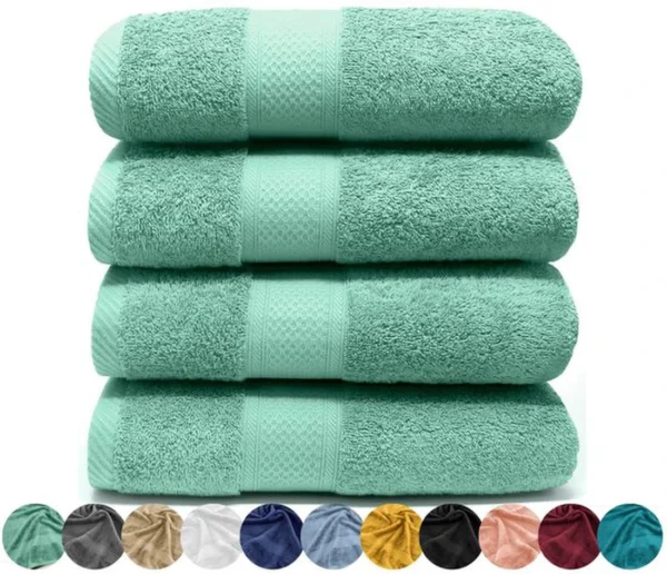 Unyqoos ® Zacht en Luxe Handdoekenset van 4 Stuks met Hoogwaardige Katoen en Optimale Absorptie