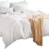 Unyqoos® Stijlvolle en Comfortabele Microvezel Dekbedovertrekset voor Elk Seizoen 200 x 200 cm
