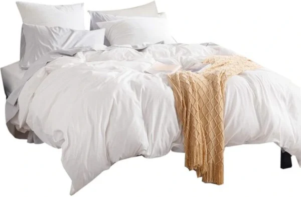 Unyqoos® Stijlvolle en Comfortabele Microvezel Dekbedovertrekset voor Elk Seizoen 200 x 200 cm