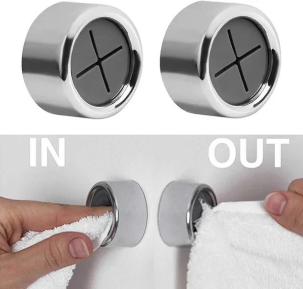 Unyqoos ® Zelfklevende Handdoekhouder voor Badkamer en Keuken - Set van 4 Stuks