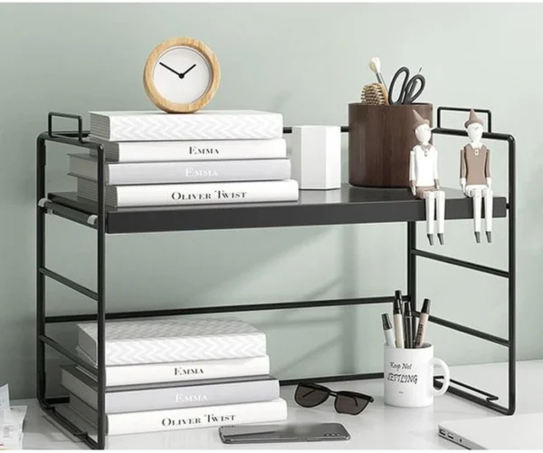 Unyqoos ® Multifunctionele Organizer voor Bureau of Thuisgebruik met Stijlvol Ontwerp in Zwart