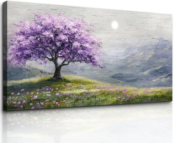 Unyqoos® Moderne Levensboom Canvas Schilderij Voor Diverse Ruimtes 50 x 100 cm