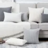 Unyqoos® Stijlvolle Set van 2 Zachte Gestreepte Kussenhoezen voor Slaapkamer en Bank 50x50 cm