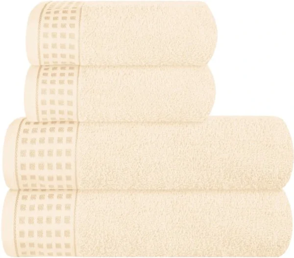 P-87213230376280-20260405184722.webp Unyqoos ® Set van Luxe Zachte Handdoeken - 4-Delige Set Inclusief Extra Grote Badhanddoeken en Handdoeken voor Dagelijks Gebruik