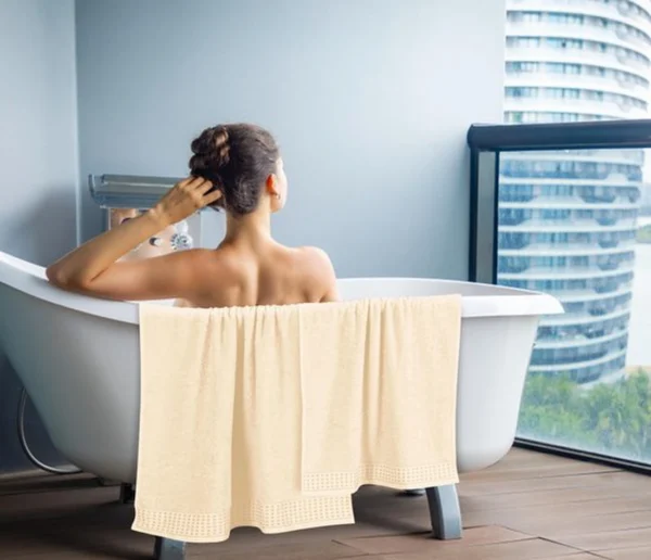 P-87213230376283-20260405184729.webp Unyqoos ® Set van Luxe Zachte Handdoeken - 4-Delige Set Inclusief Extra Grote Badhanddoeken en Handdoeken voor Dagelijks Gebruik