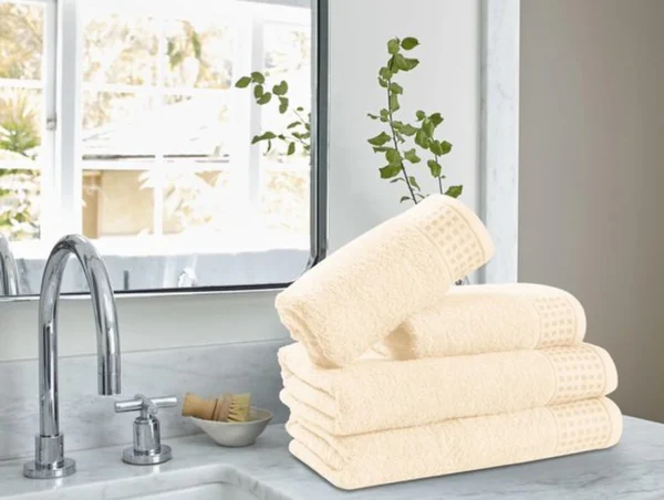 P-87213230376286-20260405184736.webp Unyqoos ® Set van Luxe Zachte Handdoeken - 4-Delige Set Inclusief Extra Grote Badhanddoeken en Handdoeken voor Dagelijks Gebruik