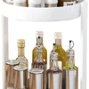 Unyqoos® Dubbele Draaibare Organizer voor Keuken en Badkamer met Metalen Afwerking en Anti-Slip Functie