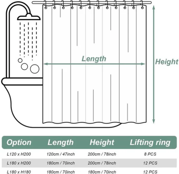 P-87213230385024-20260403084325.webp Unyqoos® en Stijlvol Wit Douchegordijn van Hoogwaardig Polyester met Schimmelwerende Eigenschappen