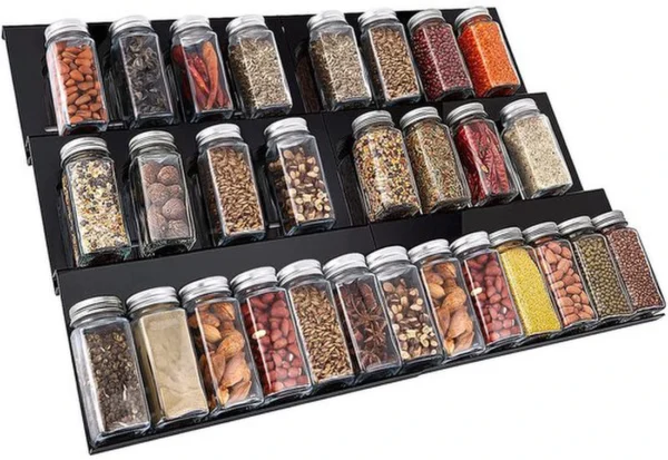 P-87213230389840-20260406101159.webp Unyqoos ® Kruidenlade Organisator Verstelbare Inzetstukken voor Efficiënte Keukenopslag en Orde