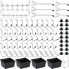 Unyqoos ® Veelzijdige Organisatieset voor Gereedschap met 146 Stuks Pegboard Haken en Accessoires