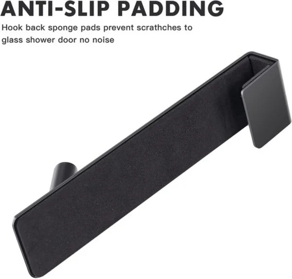 Unyqoos ® Innovatieve Roestvrij Stalen Douchehaken Set van 4 met Bescherming voor Douchewand en Badkamer